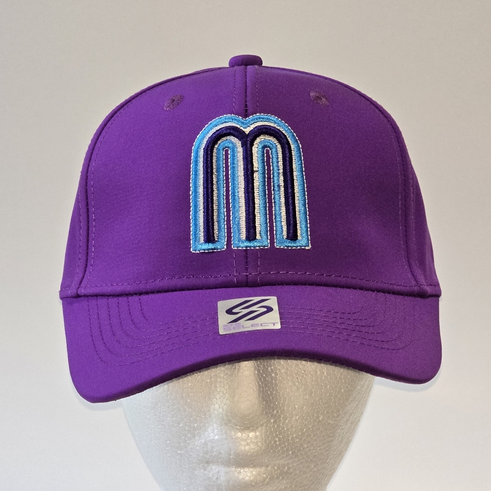 Mexico Hat - Mexican National Baseball Legue Team Cap - Purple Color